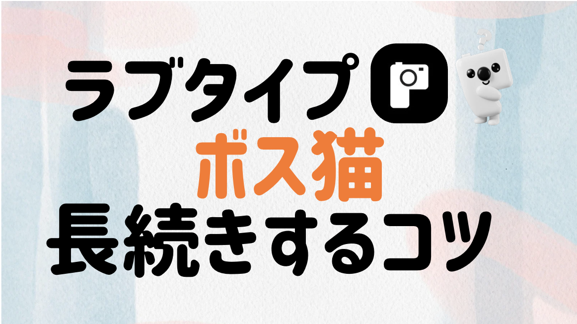 【カップル必見】ラブタイプ：ボス猫と『長続きする方法』